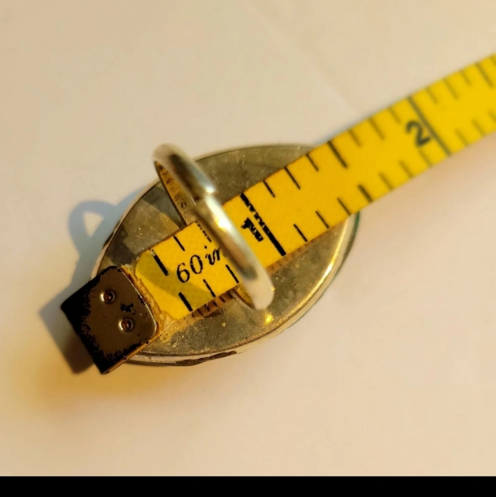 Ethnic Mosaic Inlay Adjustable Ring - image 3